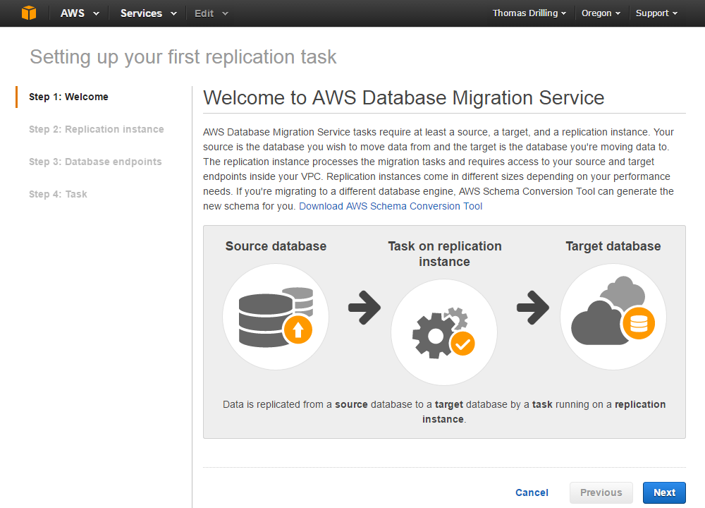 AWS schaltet seinen Database Migration Service frei